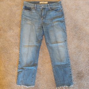 Lucky Band Ava Slim Straight Crop Denim Jeans